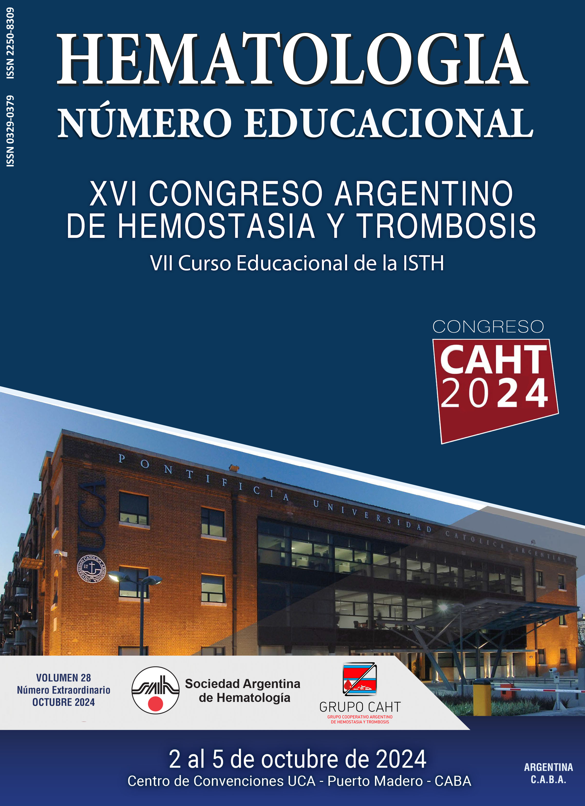 Revista Hematología - XVI Congreso Argentino de Hemostasia y Trombosis