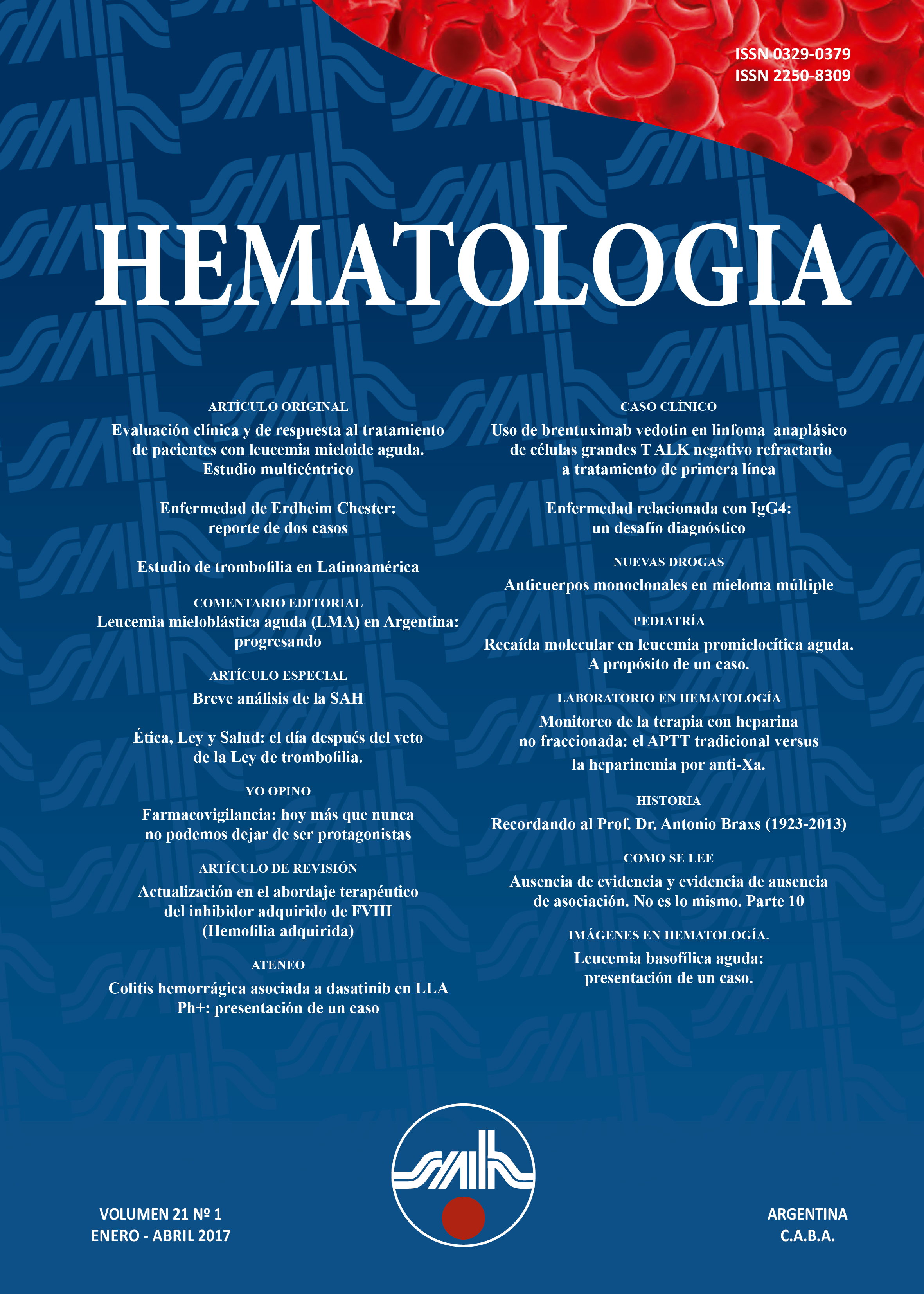 ISSN 2250-8309 (versión en línea) - ISSN 0329-0379 (versión impresa)